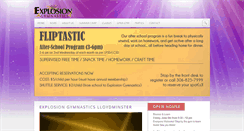 Desktop Screenshot of explosiongymnastics.com